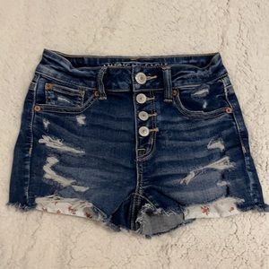 American eagle jean shorts